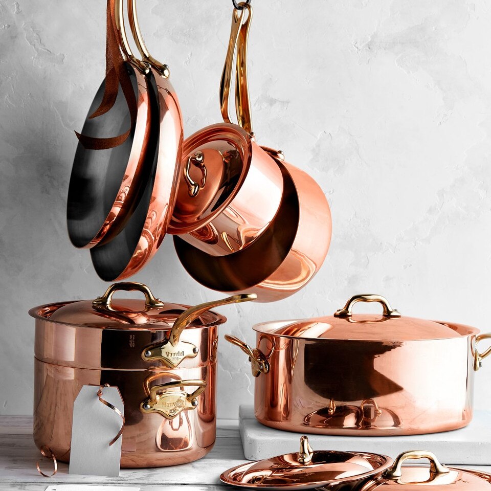 Williams Sonoma Mauviel M'150 B Copper 12-Piece Cookware Set